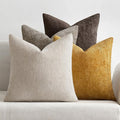 MIULEE Pack of 4 Couch Throw Pillow Covers 16x16 Inch Neutral Gold/Brown Soft by MIULEE