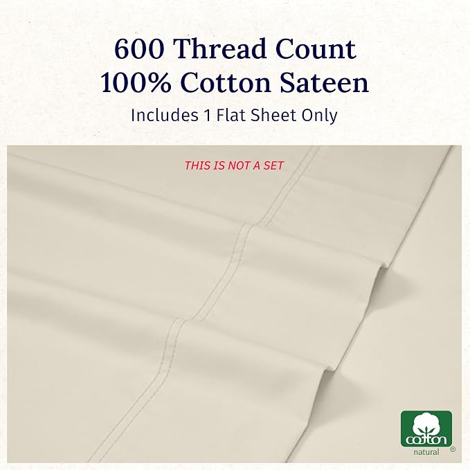 California Design Den King Size Flat Sheet Only - Image 5