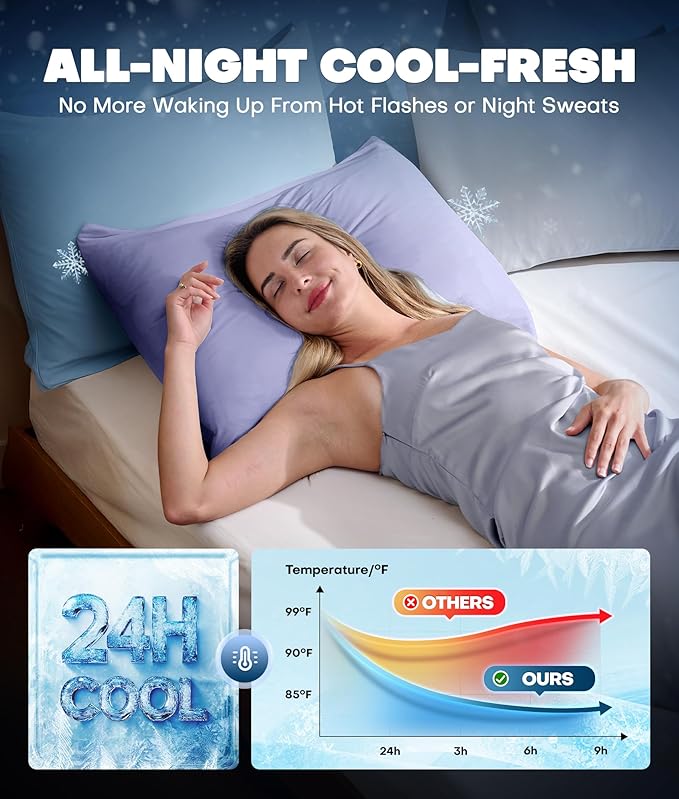 Ultra-Chill Cooling Pillowcase Set of 2 - Image 3
