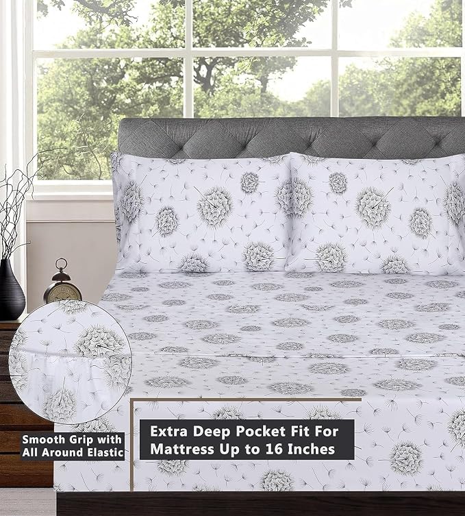 RUVANTI 100% Cotton Sheets – Full Size Percale Bedding, Cooling & Breathable - Image 5
