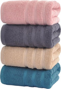 Bath Towels 4 Pack, 30 x 60 Inches, Large 100% Cotton Towels, Comfortable by Velqora