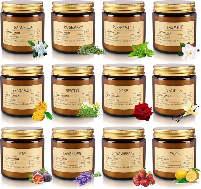 12Pack Scented Candle Set - Image 3