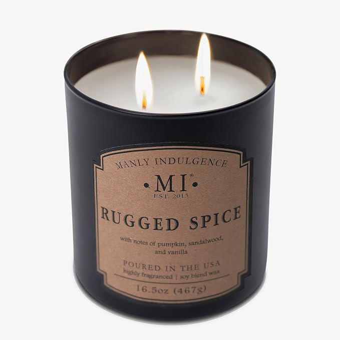 Manly Indulgence Rugged Spice Scented Candles - Image 3