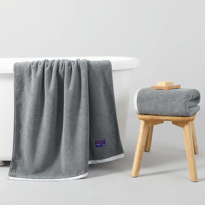 REDKISS 100% Cotton 2 Pack Luxury Bath Towels 27 x 54 Inches, Oversized Bath - Image 7