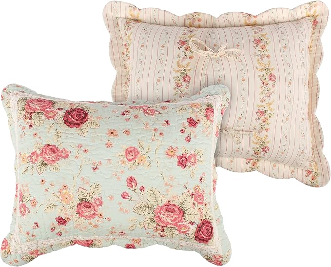 Greenland Home Antique Rose 100% Cotton Heirloom-Quality Quilt Set, 3-Piece - Image 8