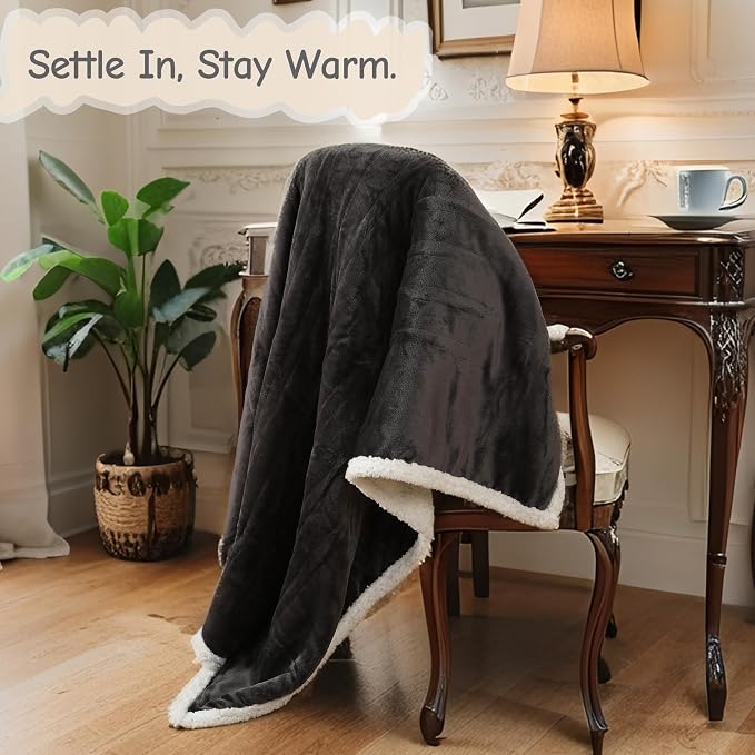 Electric Heated Blanket Full Size 72"x84", Soft Flannel - Image 4