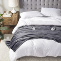 Serta Luxuriously Soft Plush Electric Blanket Fast Heating Cozy Cover, Safety by Serta