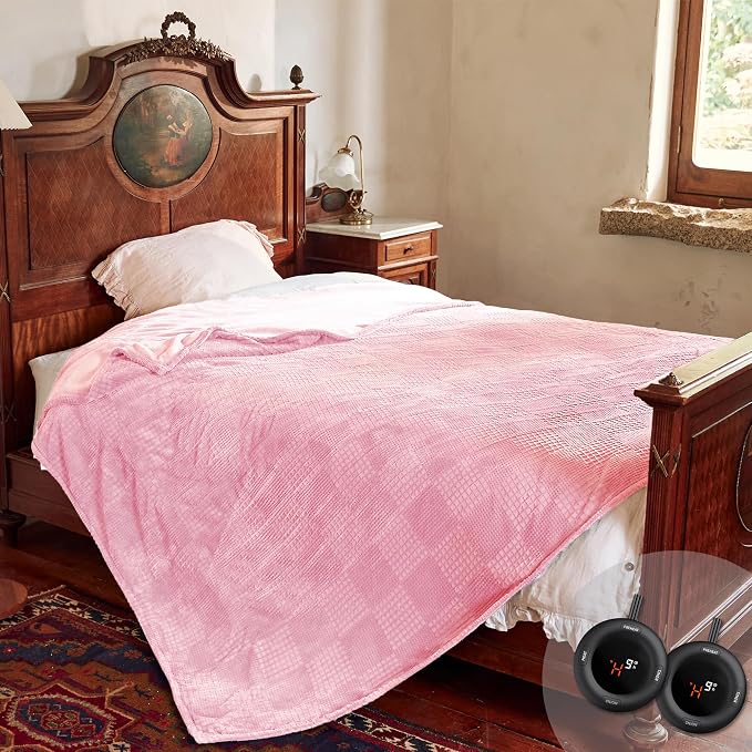 Texciting Electric Blanket Queen Size 84''X90'' by TEXCITING