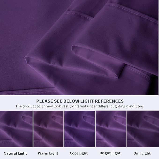 Maple&Stone Queen Flat Sheet 6 Pack, Premium Soft & Breathable, Brushed - Image 4