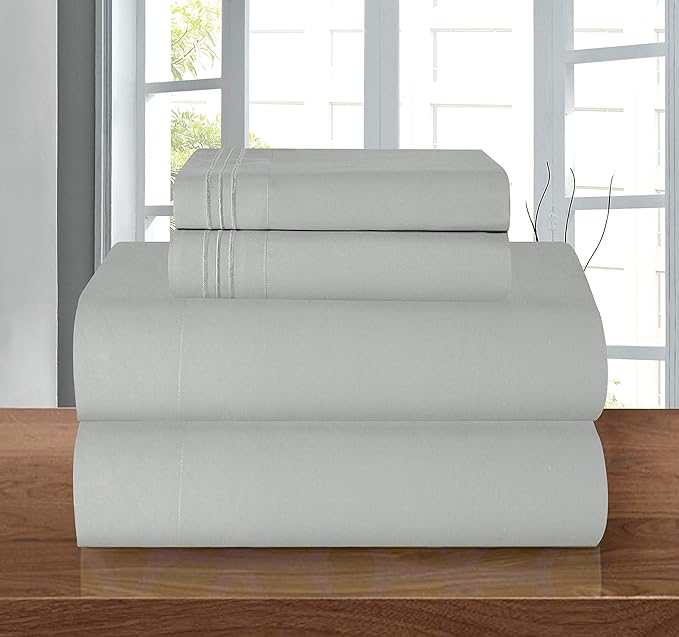 Elegant Comfort Luxury 1500 Premium Hotel Quality Microfiber 4-Piece Sheet Set by ELEGANTCOMFORT