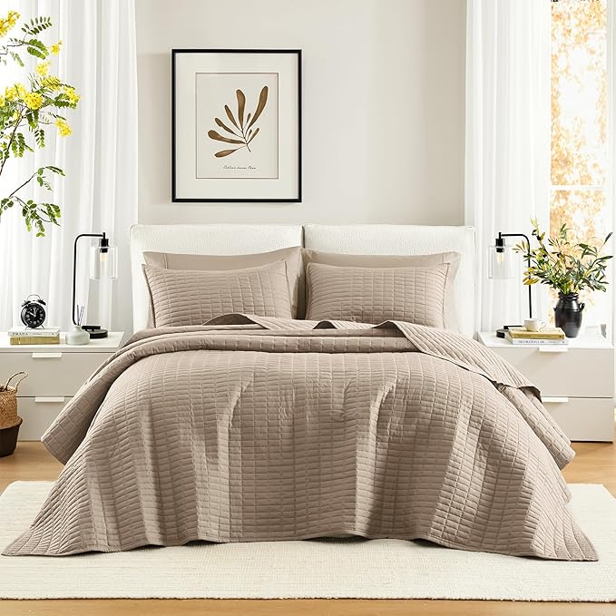 Comfort Spaces - CS13-0933 Kienna Quilt Coverlet Bedspread Ultra Soft by ComfortSpaces
