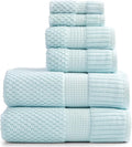 NY Loft 100% Cotton Towel Set 6 Piece | Super Soft & Absorbent Quick-Dry 2 Bath by NYLoft