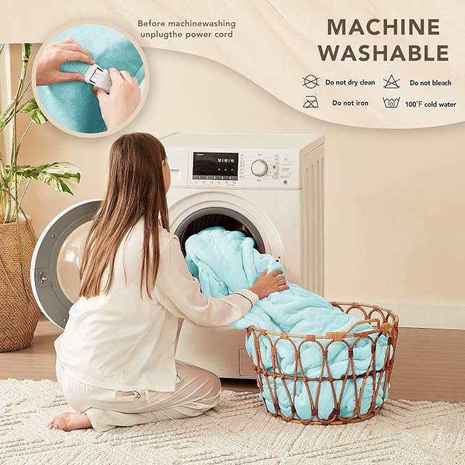 Homemate Electric Heated Blanket Queen Size - Image 7