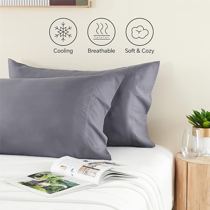 BEDELITE Pillow Cases Standard Size Set of 2, Rayon Derived from Bamboo - Image 8