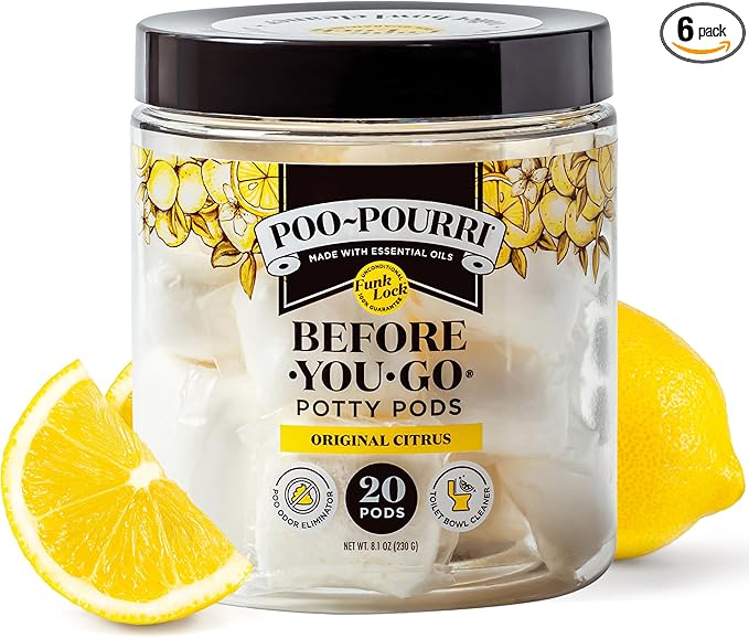 Poo-Pourri Before-You-Go 2-in-1 Toilet Potty Pods, Original Citrus, Bathroom by %7EPourri