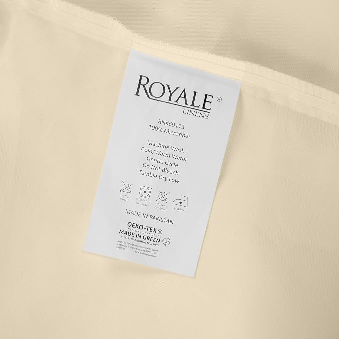 Royale Linens 2 Pack Bulk Flat Sheet Set - Image 9