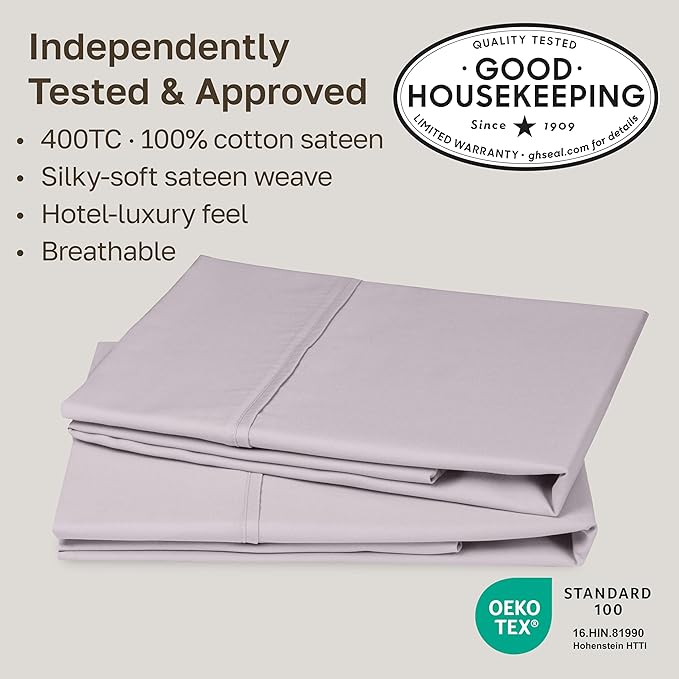 California Design Den Standard Queen Size Pillowcase Set - Image 2