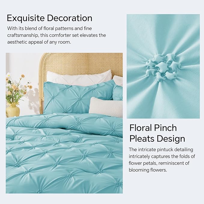 BEDELITE Macaron Blue King Size Comforter Set - Image 4