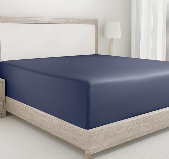 California Design Den California King Fitted Sheet Cotton, Deep Pocket 400 by CaliforniaDesignDen