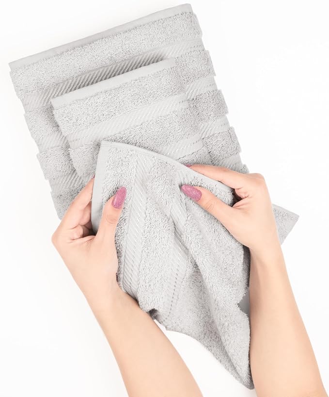 American Soft Linen Premium 3 Piece Towel Set, 1 Bath Towel 1 Hand Towel 1 - Image 5