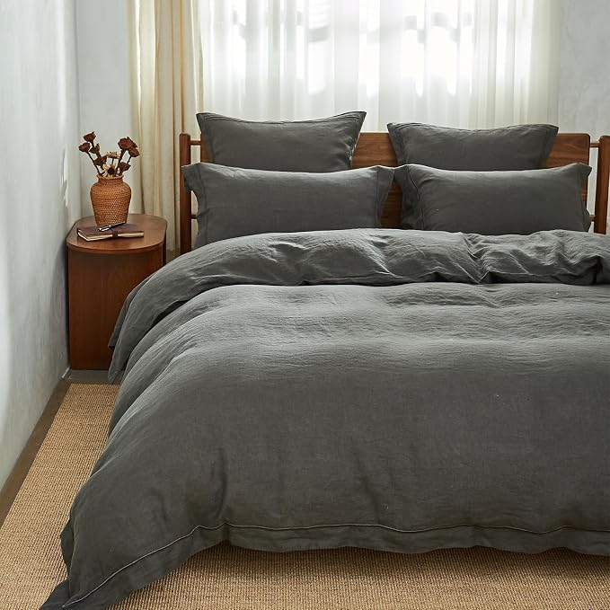 Simple&Opulence 100% Washed Linen Duvet Cover - Image 9