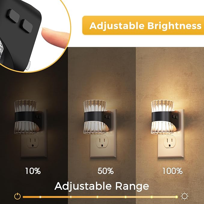 L LOHAS LED Night Light, Modern Night Lights Plug into Wall, 2 Pack - Image 2