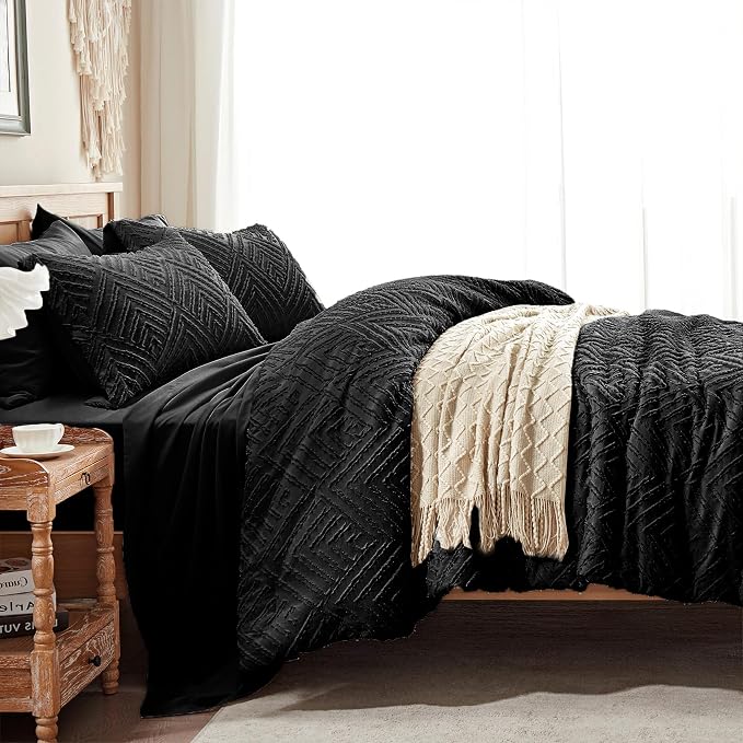 Zzlpp Queen Comforter Set 7 Pieces, All Season Boho Bedding Sets - Image 4