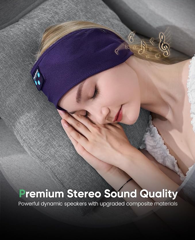 Perytong Sleep Headphones Bluetooth Headband - Image 7
