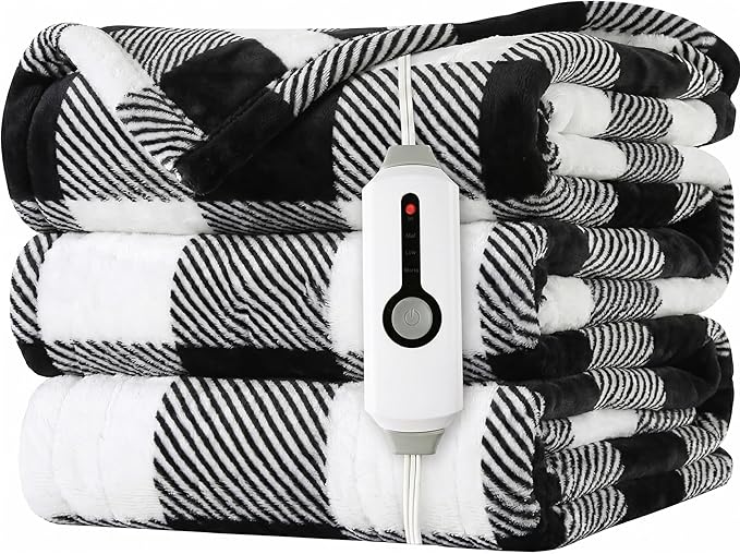 LaffyLo Electric Heated Blanket Throw Size by LAFFYLO