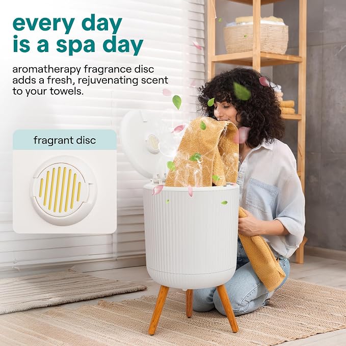 SereneLife Freestanding Towel Warmer Bucket – 18" Hot Towel Warmer - Image 3