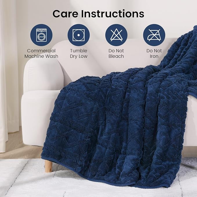 Drewin Weighted Blanket for Adults 20lbs Dual Sided Sherpa Weighted Blankets - Image 7