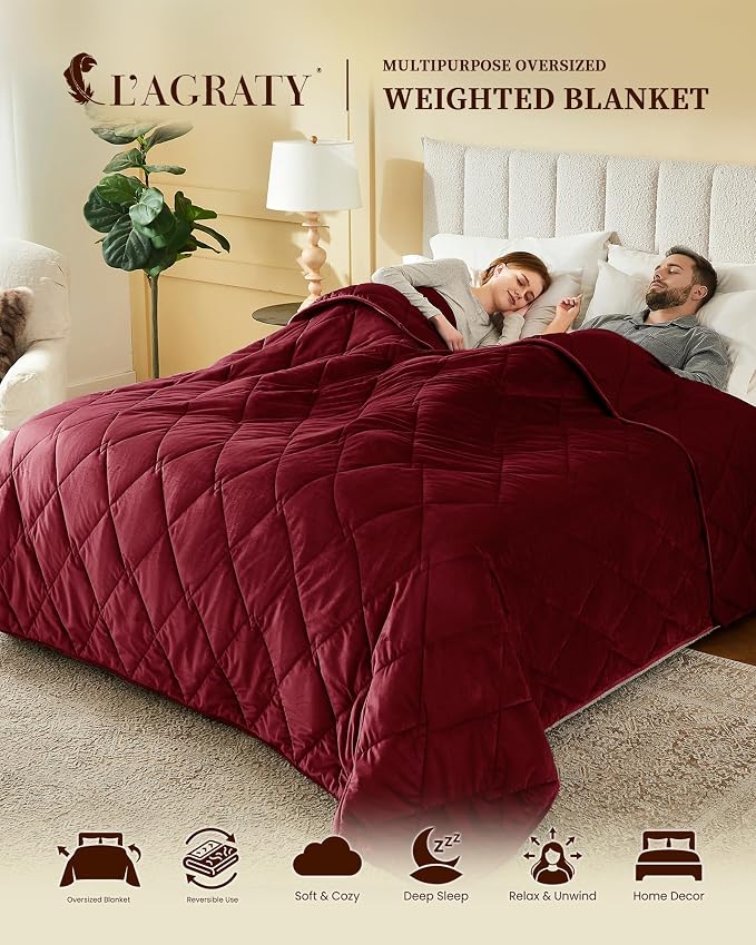 L'AGRATY King Size Weighted Blanket - Image 2