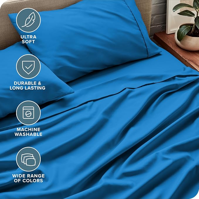 Bare Home Split Head Flex King Sheet Set - Image 5