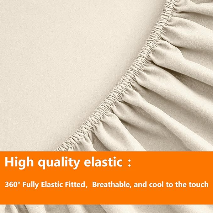 TAIMIT Light Beige King Comforter Set - Image 6