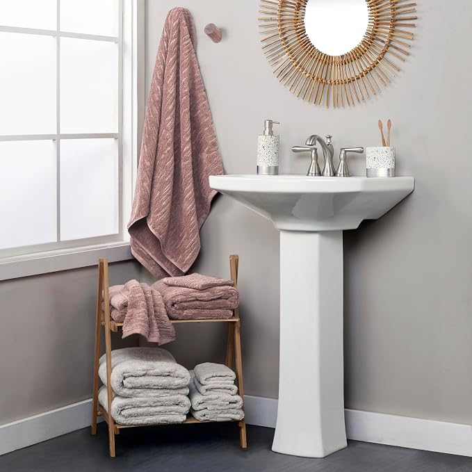 SKL Home CloudSoft Cotton Luxury 4 Pc Bath Towel Set - Image 4
