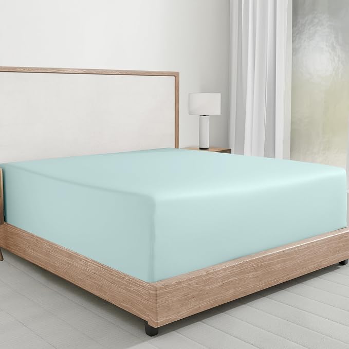 California Design Den Queen Deep Pocket Fitted Sheet Only, Soft 100% Combed by CaliforniaDesignDen