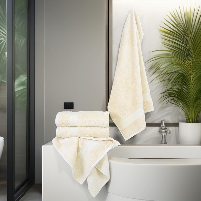 Commercial Bulk Pack of 12 Bath Towels – 100% Cotton Terry 24" x 48" – Ideal - Image 7
