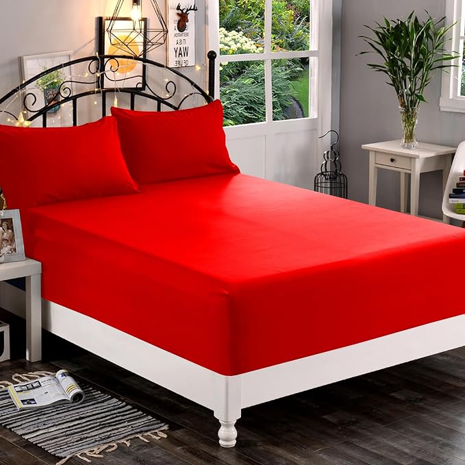 Elegant Comfort 1500 Premium Quality Fitted Sheet Ultra Soft 18-24 Inch Extra - Image 2