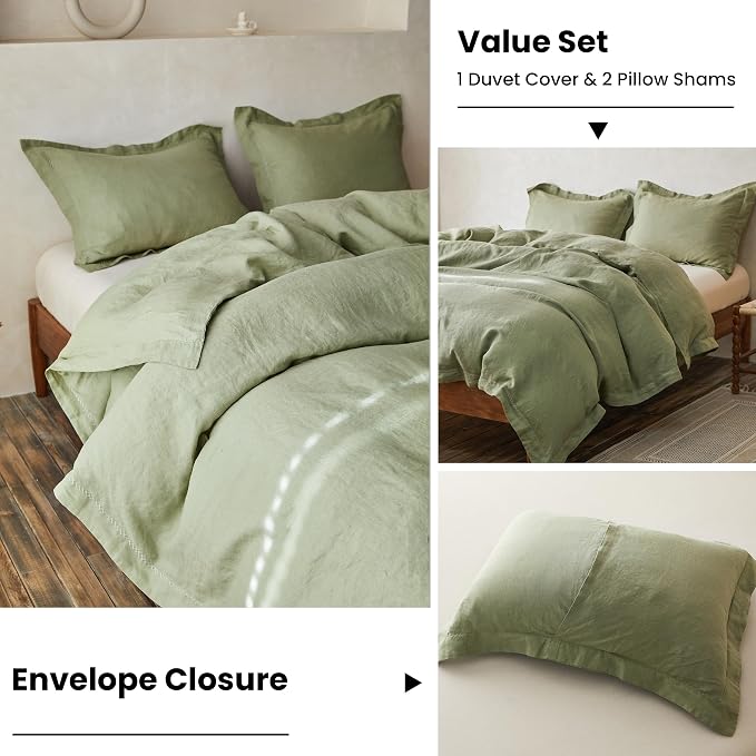 Simple&Opulence 100% Linen Duvet Cover Set - Image 5