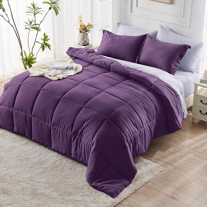 JOLLYVOGUE Twin Comforter Set, Ultra-Soft Bed in a Bag Twin Size 5 Pieces - Image 8