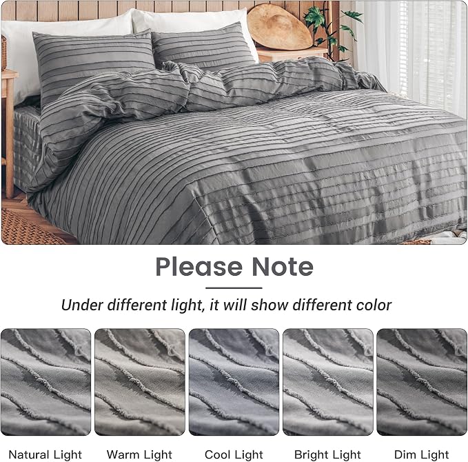 NEXHOME PRO Duvet Cover Queen, Soft and Lightweight 100% Washed Microfiber - Image 6