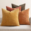 MIULEE Pack of 4 Orange/Yellow Couch Throw Pillow Covers 18x18 Inch Halloween by MIULEE