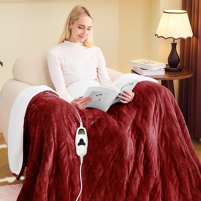 greenoak Heated Blanket Electric Full 72"X84", Heating Blanket by Greenoak