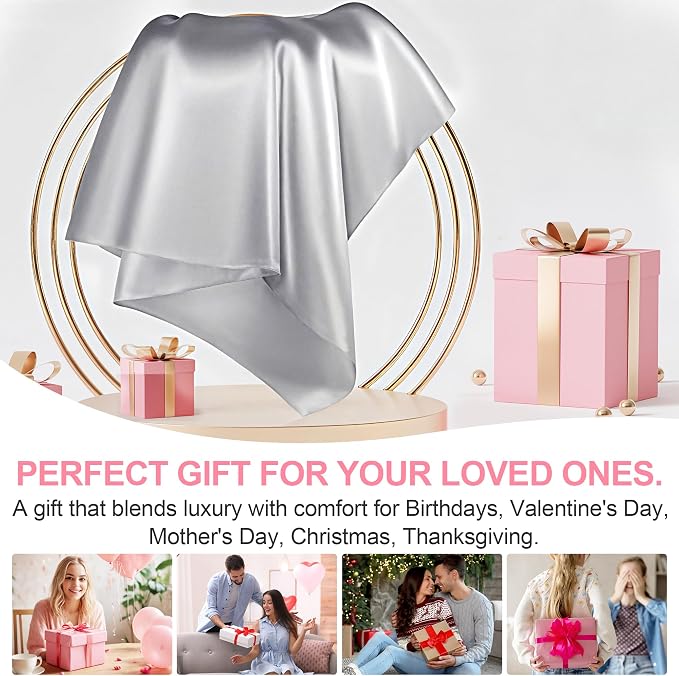 Silk Pillow Cases 2 Pack Standard Size - Image 6