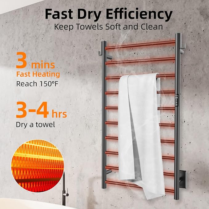 P&Dlusir Towel Warmer, Heated Towel Rack - Image 2