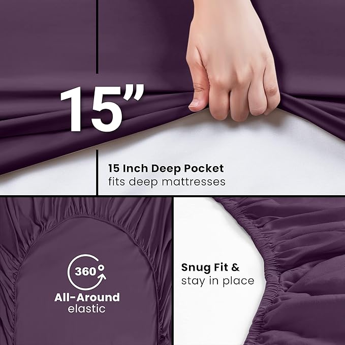 Utopia Bedding Twin XL Fitted Sheets - Image 6