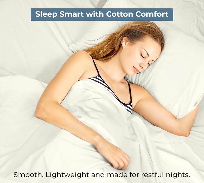 Royale Linens 100% Organic Cotton Full Flat Sheet Only - Image 9