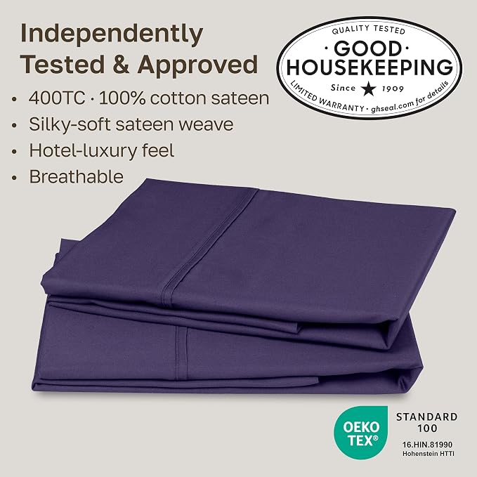 California Design Den Standard Queen Size Pillowcase Set - Image 2