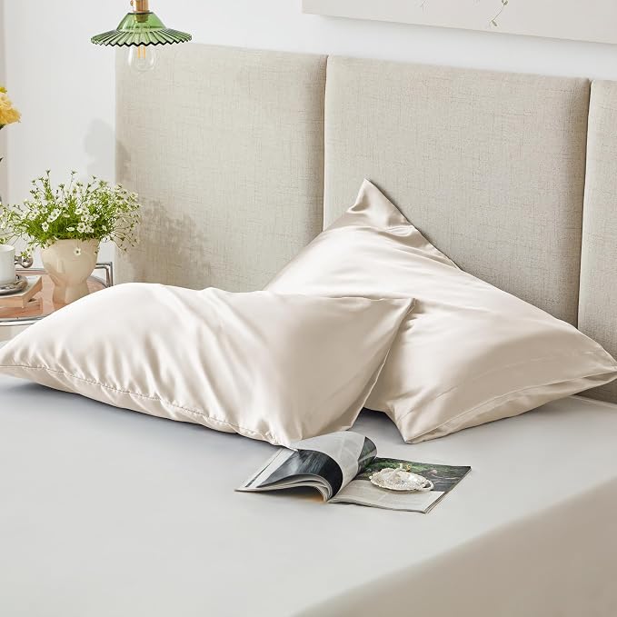 Love's cabin Satin Pillowcase Set of 2 Standard Size 20x26, Cooling Pillow - Image 5