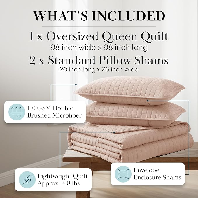 Southshore Fine Living, Inc. Full/Queen Quilt Set, Stitched Full Size - Image 2